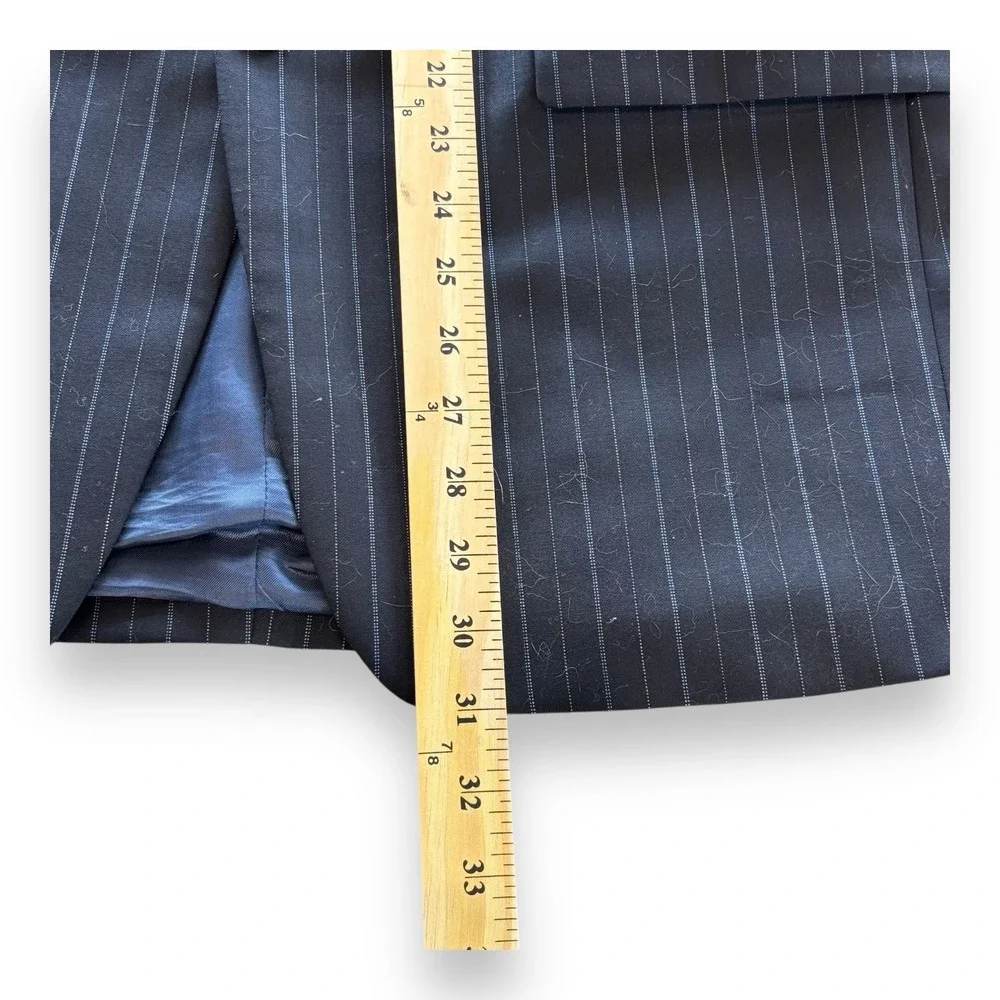 Ralph Lauren Boyds Blue Striped Blazer Sports Coat Jacket Mens sz 40 R Wool